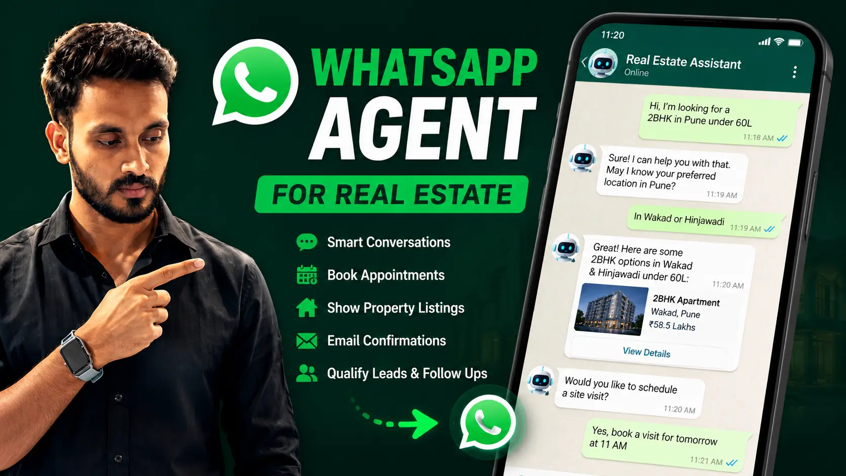 WhatsApp Chat Agent preview